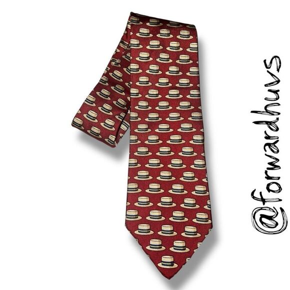 Brooks Brothers Makers Pure Silk Striped Necktie - Red, White, and Blue - Picture 1 of 8